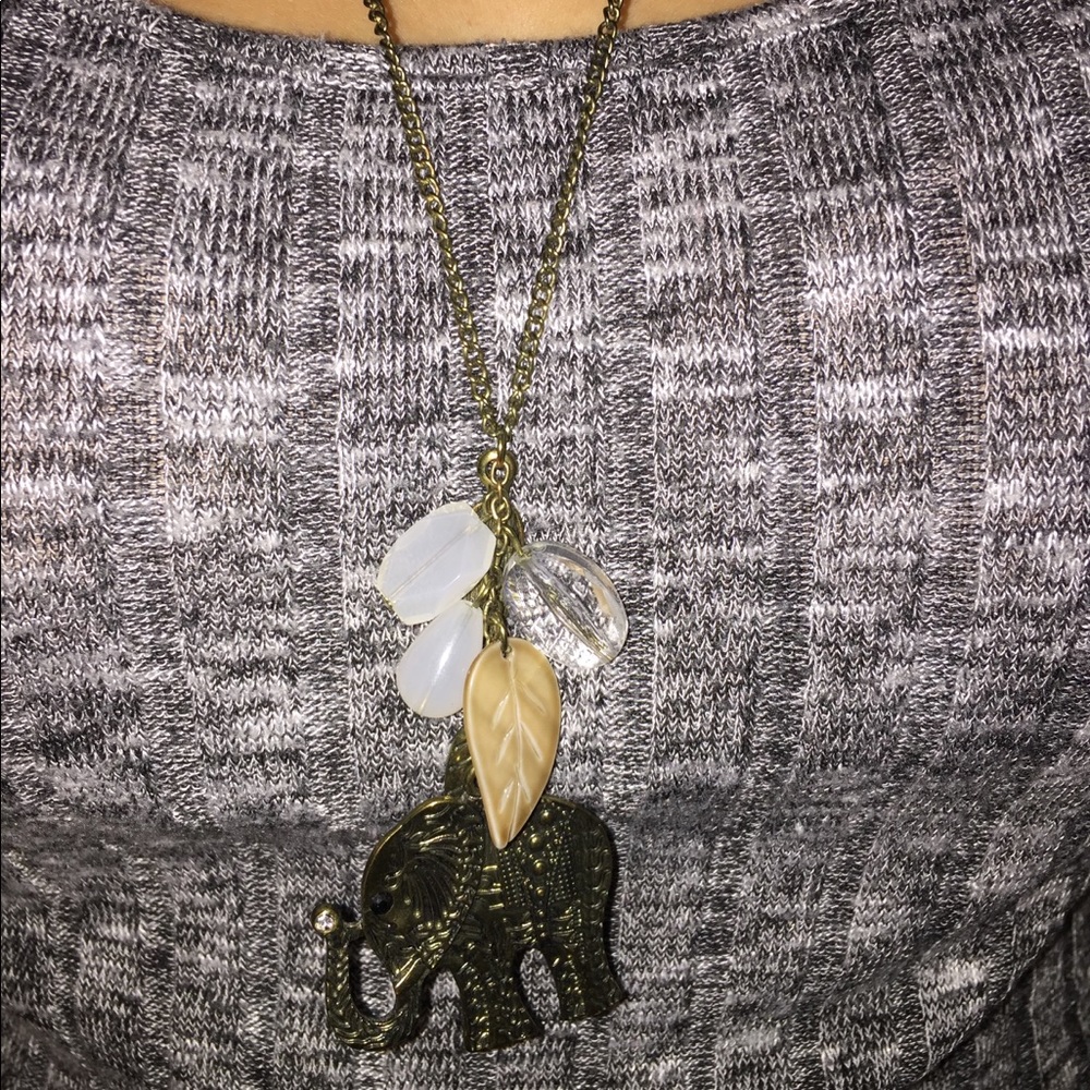 Chest length Elephant Necklace
